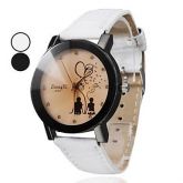 PU mulheres analógica água Quartz Resistente